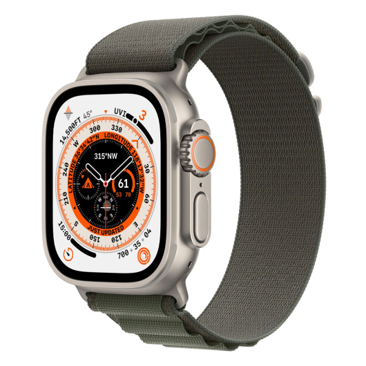 Умные часы Apple Watch Ultra GPS+Cellular 49mm Titanium Case with Green Ocean Band