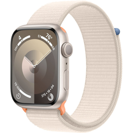 Умные часы Apple Watch Series 9 41 мм Aluminium Case with Sport Loop Сияющая звезда MR8V3