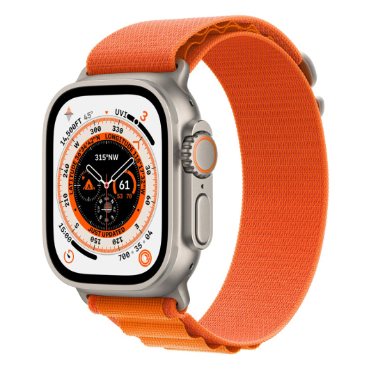 Умные часы Apple Watch Ultra GPS+Cellular 49mm Titanium Case with Orange Alpine Loop S