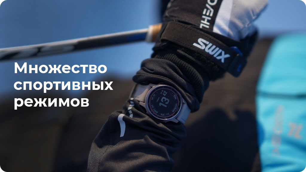 Умные часы Garmin Fenix 6 Sapphire Wi-Fi NFC, серый/черный