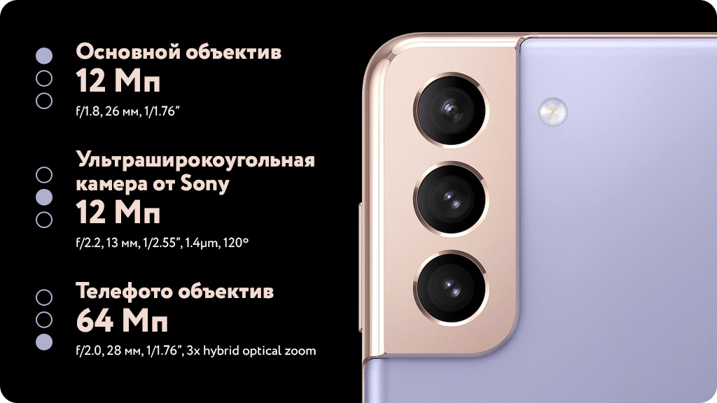Samsung Galaxy S21+ 5G 8/256GB Серебряный фантом (Global version)