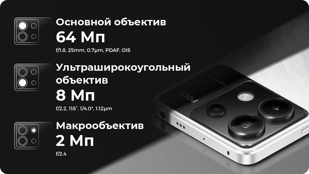 Xiaomi Poco X6 8/256Gb РСТ Черный